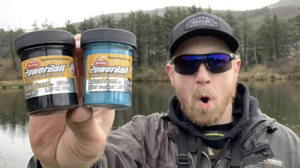 Will holding two jars of Euro exclusive Powerbait.