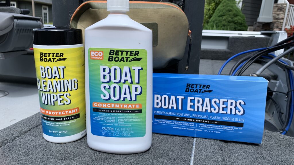 Boat cleaning products.